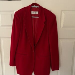MaxMara Vibrant Red Women's Blazer